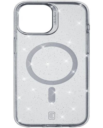 Калъф Cellularline - Sparkle Mag, iPhone 15, бял - 1