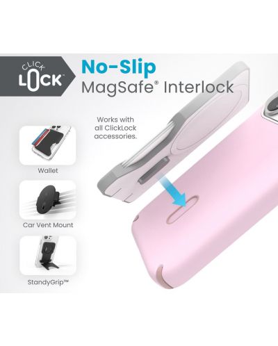 Калъф Speck - Presidio 2 Pro, iPhone 15 Pro, MagSafe ClickLock, Soft Lilac - 7