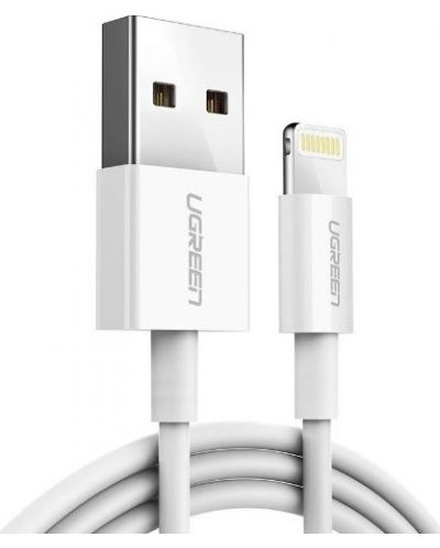 Кабел Ugreen - 403020, USB-А/Lightining, 1 m, бял - 3