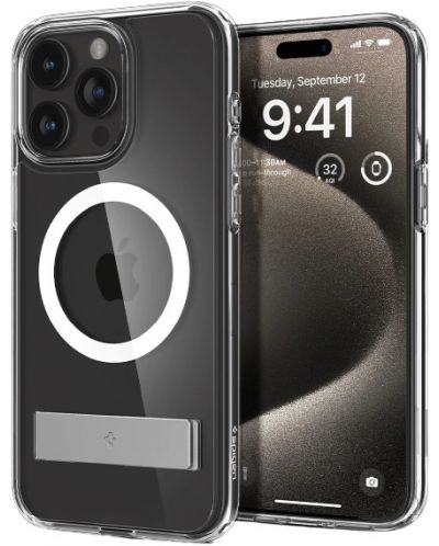 Калъф Spigen - Ultra Hybrid S, iPhone 15 Pro Max, Crystal Clear - 3