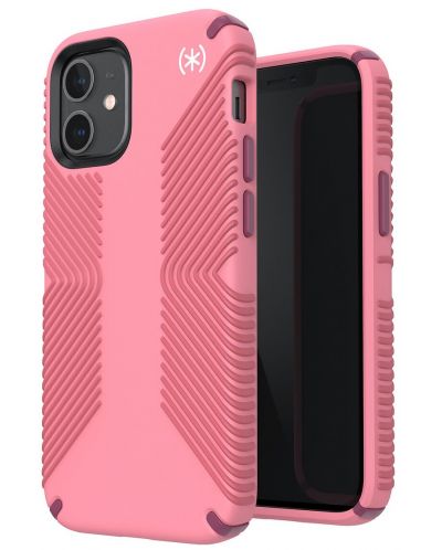 Калъф Speck - Presidio 2 Grip, iPhone 12 mini, розов - 2