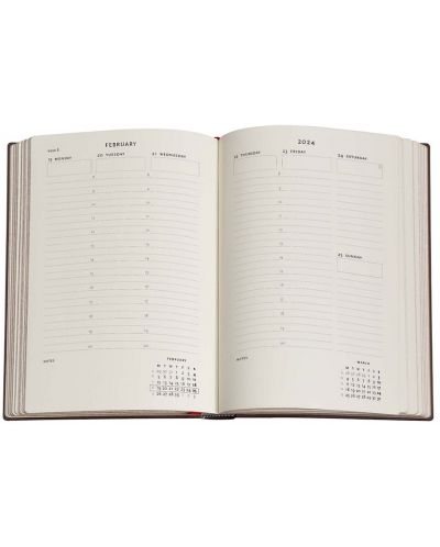Календар-бележник Paperblanks Tropical Garden - Вертикален, 80 листа, 2024 - 4