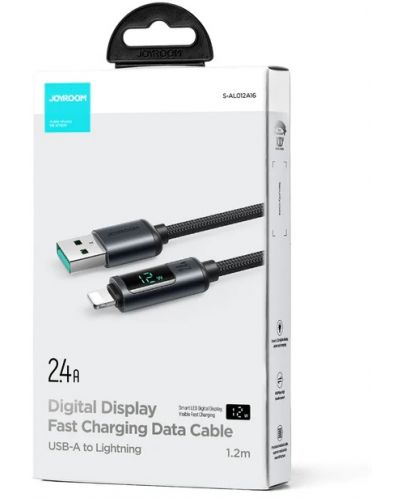 Кабел JoyRoom - S-AL012A16, USB-А/Lightning, 1.2m, черен - 2