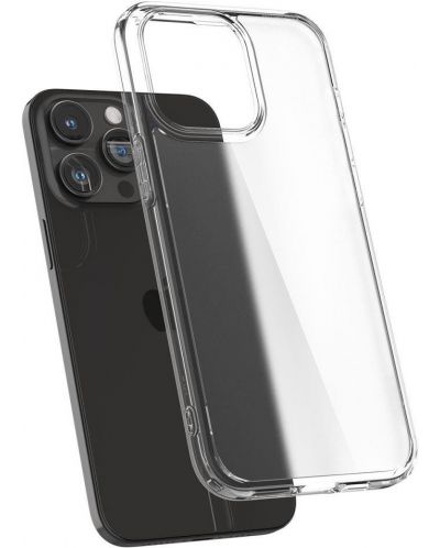 Калъф Spigen - Ultra Hybrid, iPhone 15 Pro Max, Frost Clear - 5