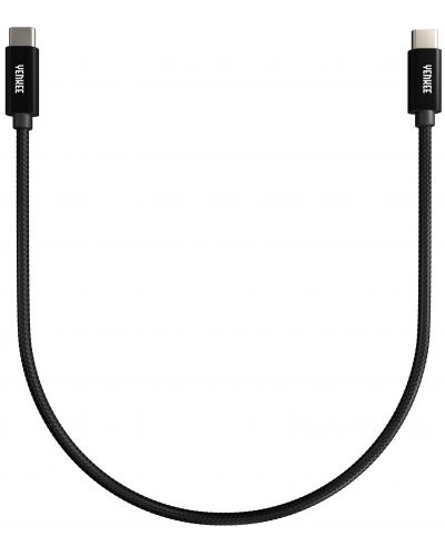 Кабел Yenkee - 2075100310, USB-C/USB-C, 0.2m, черен - 3