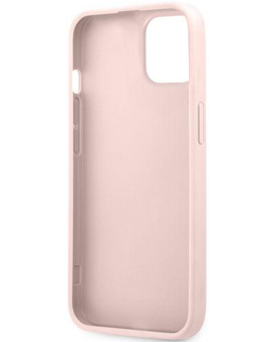 Калъф Guess - PU 4G Metal Logo, iPhone 13, розов - 5