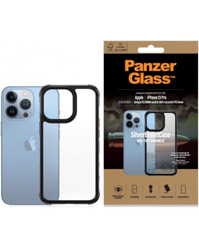 Калъф PanzerGlass - SilverBulletCase, iPhone 13 Pro, черен - 1