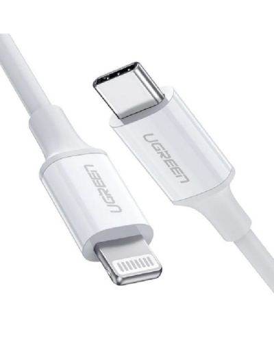 Кабел Ugreen - US171, USB-C/Lightning, 1 m, бял - 3