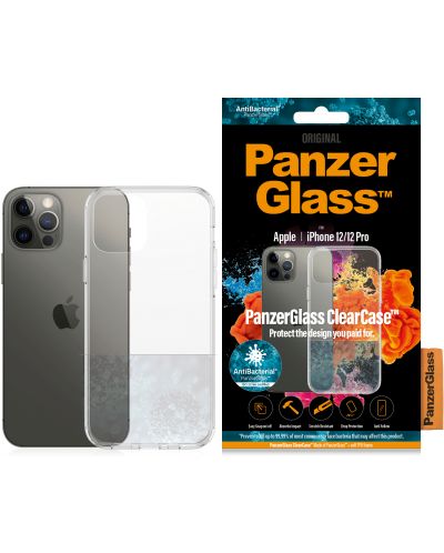 Калъф PanzerGlass - ClearCase, iPhone 12/12 Pro, прозрачен - 1
