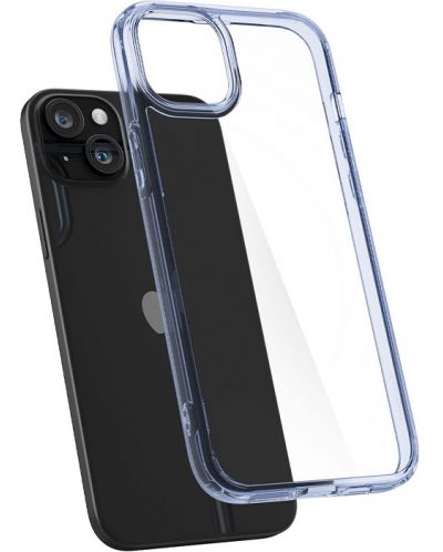 Калъф Spigen - Ultra Hybrid, iPhone 15 Plus, Sky Crystal - 2