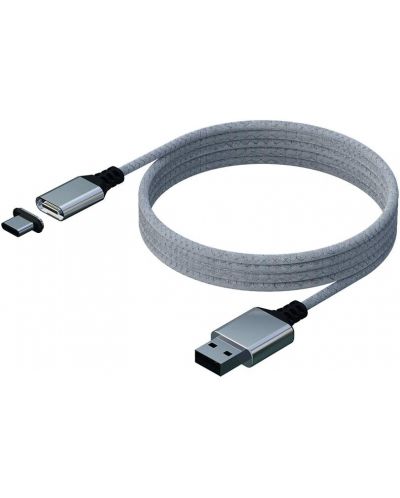 Кабел Konix - Mythics Premium Magnetic Cable 3 m, бял (PS5) - 3