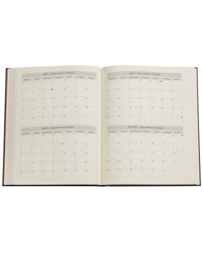 Календар-бележник Paperblanks Nocturnelle - Вертикален, 88 листа, 2024 - 4