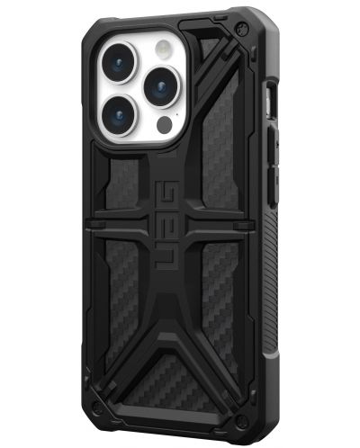 Калъф UAG - Monarch, iPhone 15 Pro, Carbon Fiber - 3