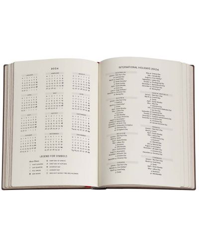 Календар-бележник Paperblanks Tropical Garden - Вертикален, 80 листа, 2024 - 3