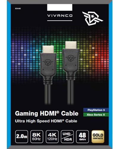 Кабел Vivanco - IT-CO HDMI G2, HDMI/HDMI, 2m, черен - 1