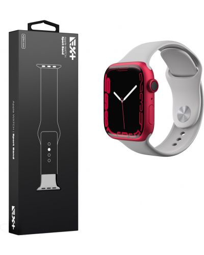 Каишка Next One - Sport Band Silicone, Apple Watch, 42/44 mm, сива - 4