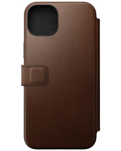 Калъф Nomad - Modern Leather Folio, iPhone 15 Plus, кафяв - 3