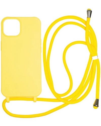Калъф Mobile Origin - Lanyard, iPhone 14, Yellow - 1