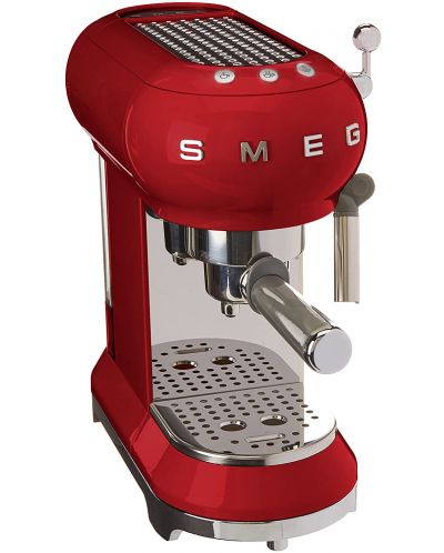 Кафемашина Smeg - ECF01RDEU, 15 bar, 1 l, червена - 1