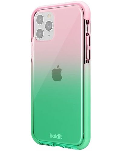 Калъф Holdit - SeeThru, iPhone 11 Pro, Grass green/Bright Pink - 2