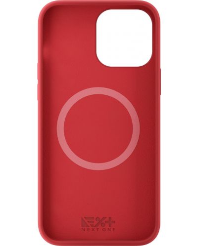 Калъф Next One - Silicon MagSafe, iPhone 13 Pro Max, червен - 2