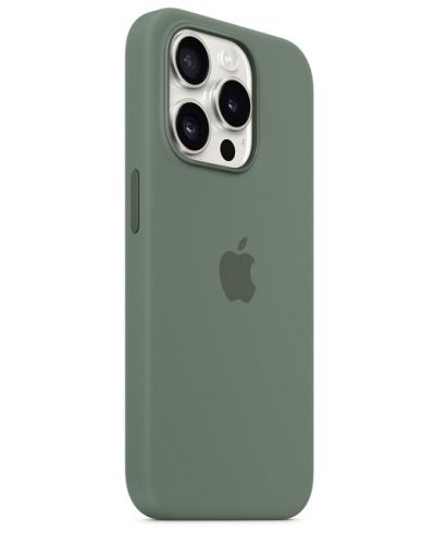 Калъф Apple - Silicone MagSafe, iPhone 15 Pro Мах, Cypress - 2