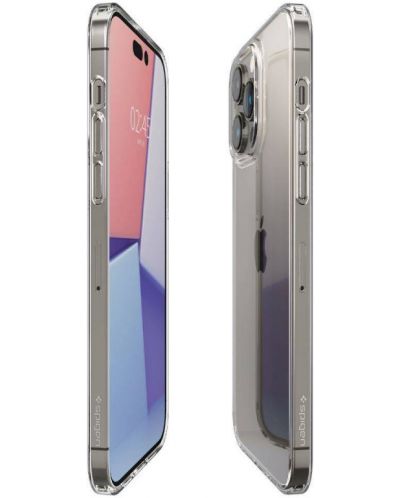 Калъф Spigen - Air Skin Hybrid, iPhone 14 Pro Max, прозрачен - 7