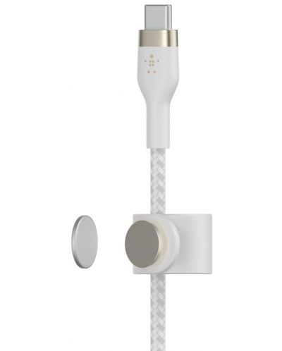 Кабел Belkin - Boost Charge, USB-C/Lightning, Braided silicone, 3 m, бял - 3