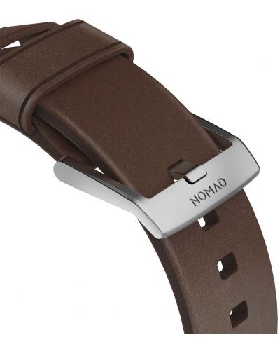 Каишка Nomad - Leather, Apple Watch 1-8/Ultra/SE, кафява/сива - 3