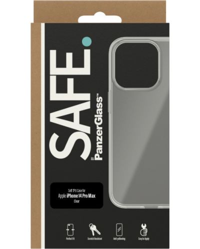 Калъф Safe - iPhone 14 Pro Max, прозрачен - 3