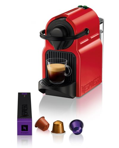 Кафемашина с капсули Nespresso - Inissia Red, C40-EURENE4-S, 19 bar, 0.7 l, Rubi Red - 5