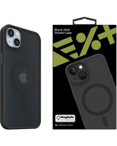 Калъф Next One - Black Mist Shield MagSafe, iPhone 14 Plus, черен - 2