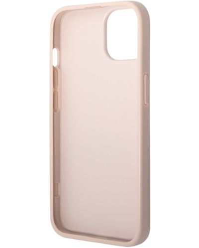 Калъф Guess - PU 4G Metal Logo, iPhone 15 Plus, розов - 4