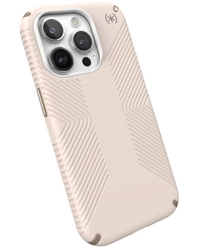 Калъф Speck - Presidio 2 Grip, iPhone 15 Pro, бежов - 2