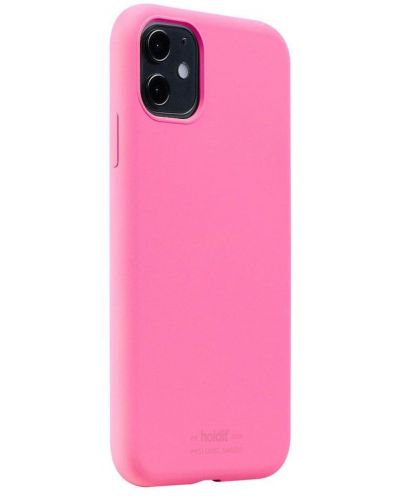 Калъф Holdit - Silicone, iPhone 11, розов - 2