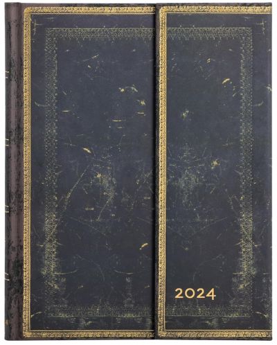 Календар-бележник Paperblanks Arabica - Хоризонтален, 80 листа, 2024 - 1