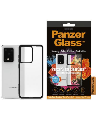 Калъф PanzerGlass - ClearCase, Galaxy S20 Ultra, черен - 1