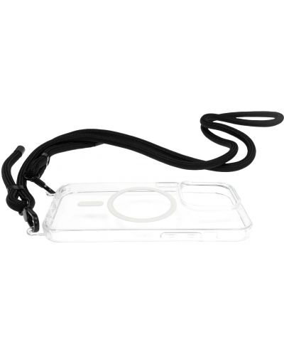 Калъф Mobile Origin - Lanyard, iPhone 14 Pro, MagSafe, Clear - 3