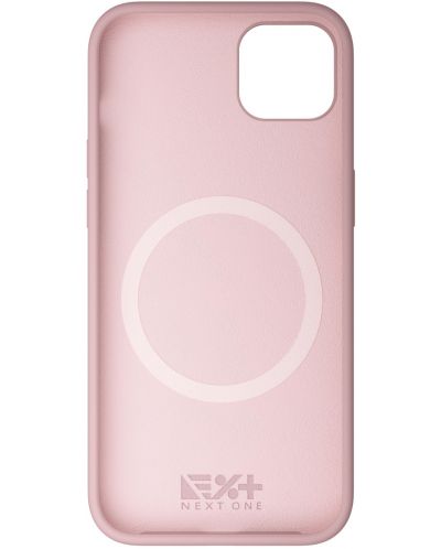 Калъф Next One - Silicon MagSafe, iPhone 14, розов - 2