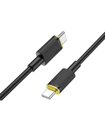 Кабел Hoco - U109, USB-C/USB-C, 1.2 m, черен - 2