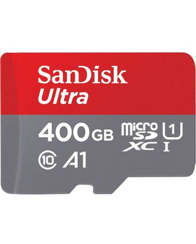Карта памет SanDisk - Ultra, 400GB, microSDXC, Class10 + адаптер - 3