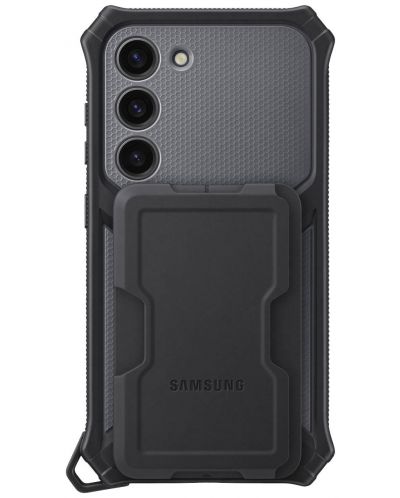 Калъф Samsung - Protective Standing, Galaxy S23, тъмносив - 3
