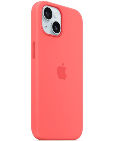 Калъф Apple - Silicone MagSafe, iPhone 15, Guava - 2