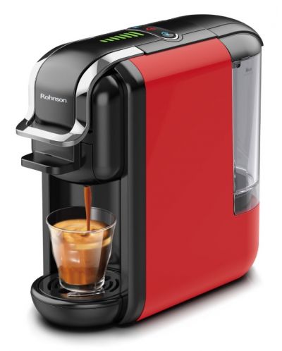 Кафемашина Rohnson - R-98043, 19 bar, 600 ml, червена/черна - 1