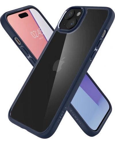 Калъф Spigen - Ultra Hybrid, iPhone 15 Plus, Navy Blue - 4