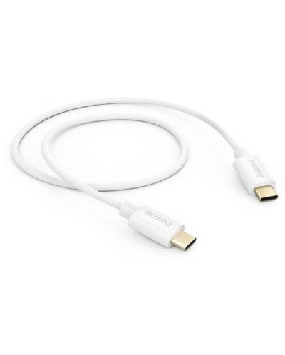 Кабел Hama - 201590, USB-C/USB-C, 1 m, бял - 2