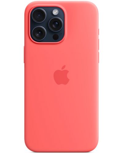 Калъф Apple - Silicone MagSafe, iPhone 15 Pro Max, Guava - 2
