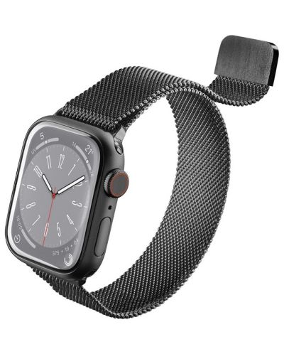 Каишка Cellularline - Steel, Apple Watch, 42/44/45/49 mm, черна - 1