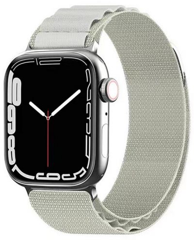 Каишка Techsuit - W037 Nylon, Apple Watch, 42/44/45/49 mm, бяла - 2