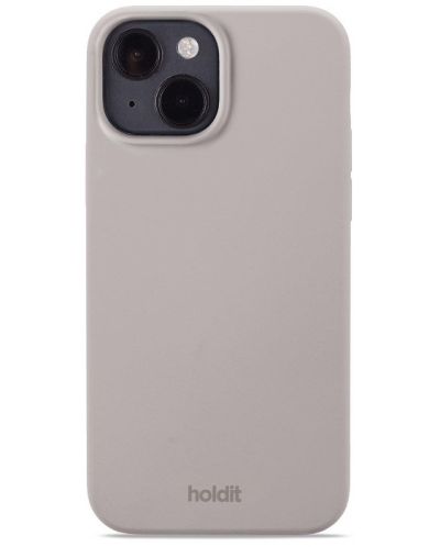 Калъф Holdit - Silicone, iPhone 15, Taupe - 1